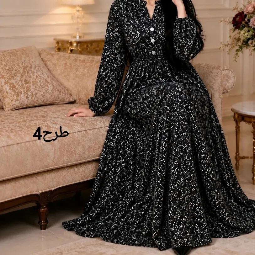 پیراهن بلند زنانه آسلین جنس الیزه سایز 1 و 2 (2)