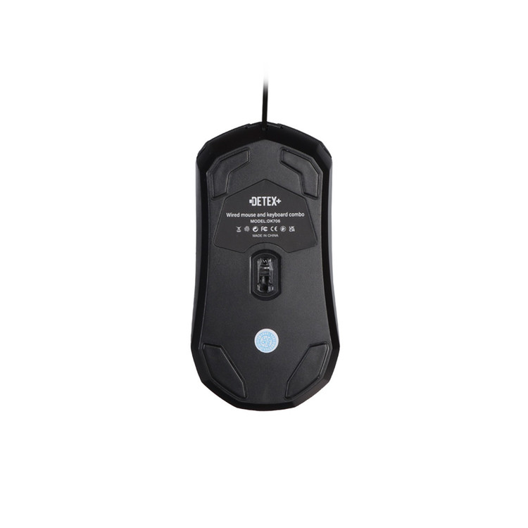 کیبورد و ماوس باسیم DETEX مدل DK706 - مشکی