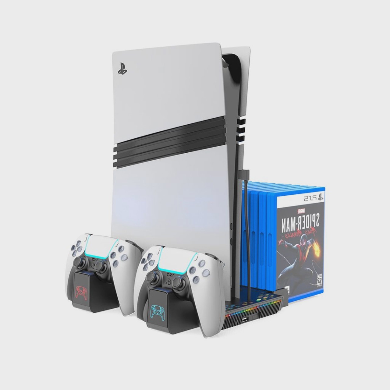 استند کنسول و شارژر دسته بازی TSCO PS5 مدل War Vault TGS16 - مشکی (گارانتی 18 ماهه تسکو)