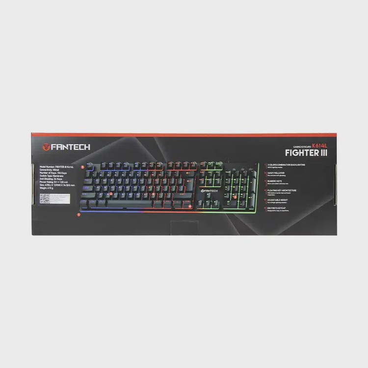 کیبورد باسیم FANTECH مدل FIGHTER III K614L - مشکی (گارانتی متین)