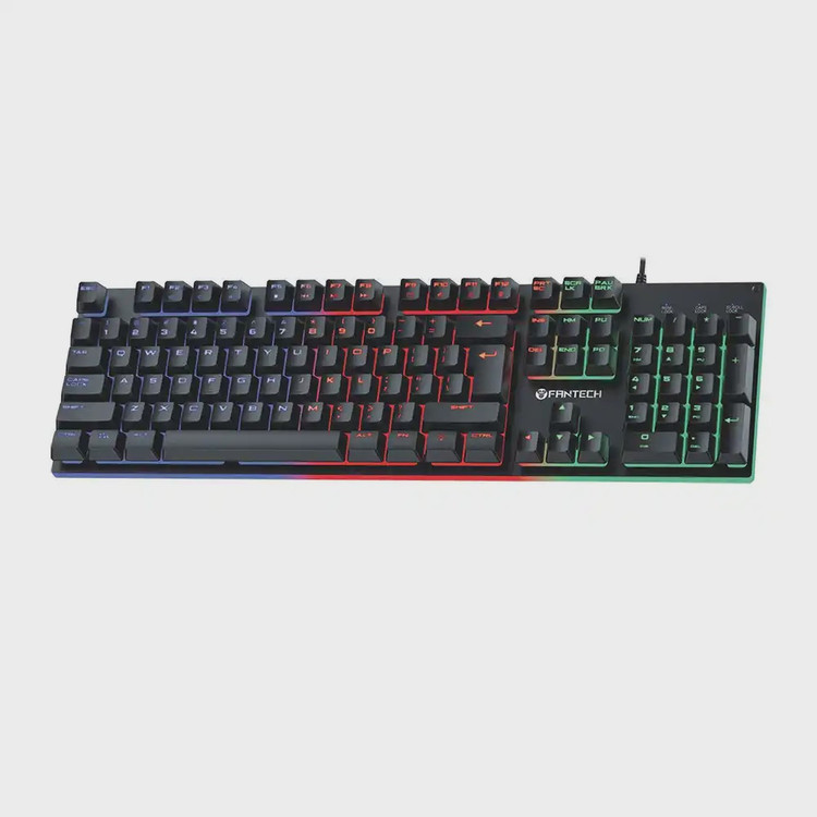 کیبورد باسیم FANTECH مدل FIGHTER III K614L - مشکی (گارانتی متین)