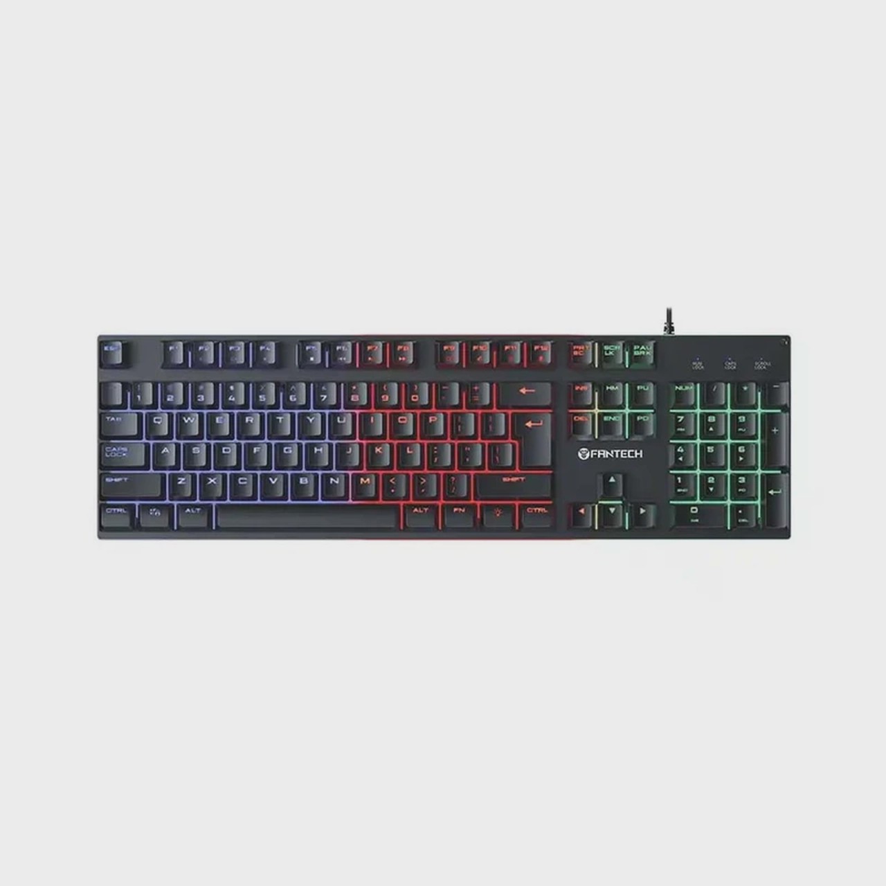 کیبورد باسیم FANTECH مدل FIGHTER III K614L - مشکی (گارانتی متین)