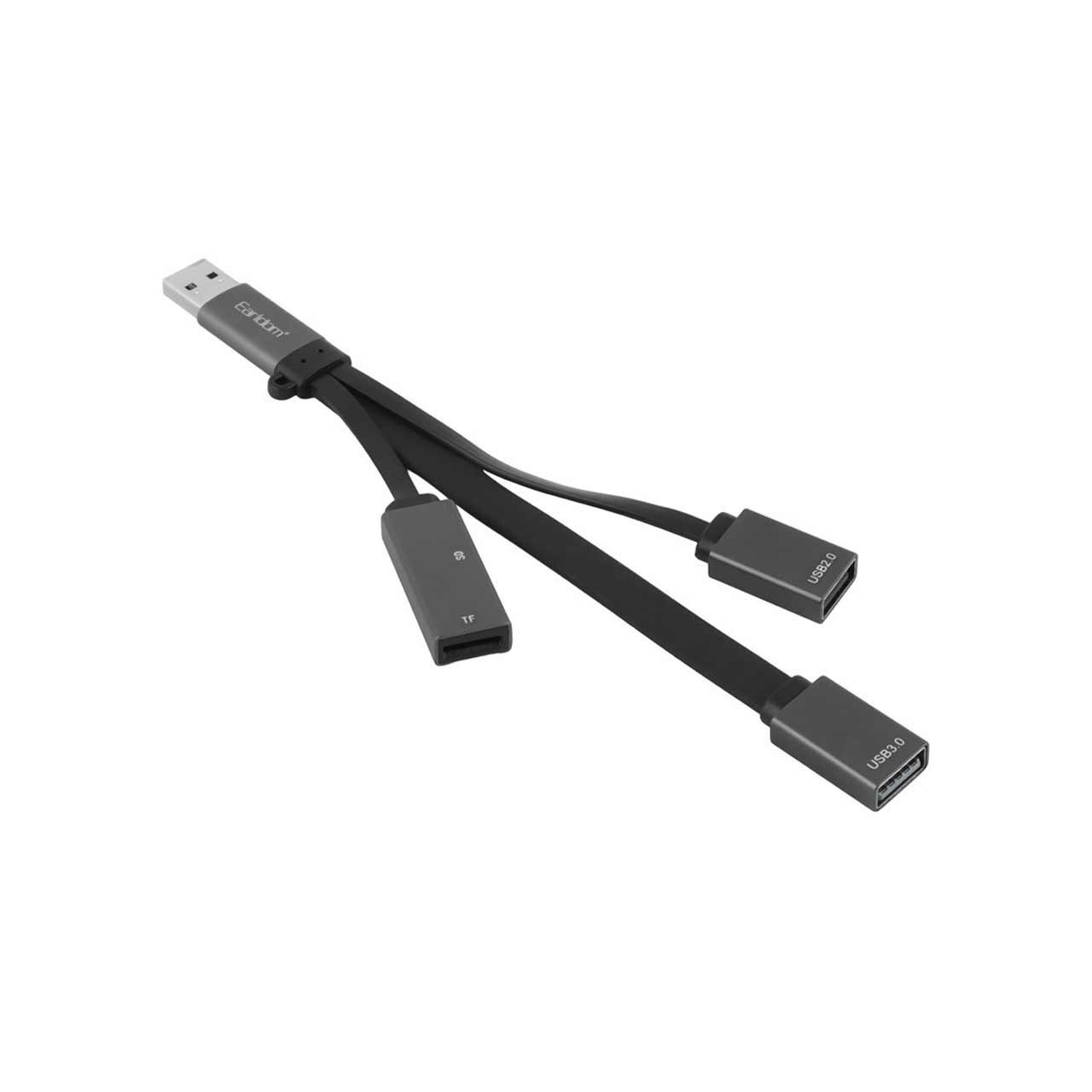 هاب 4 پورت Earldom USB3.0 مدل HUB16A - مشکی