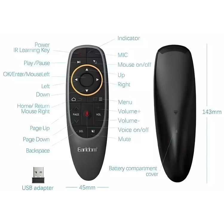 ریموت Earldom Air Mouse مدل ET-RM01