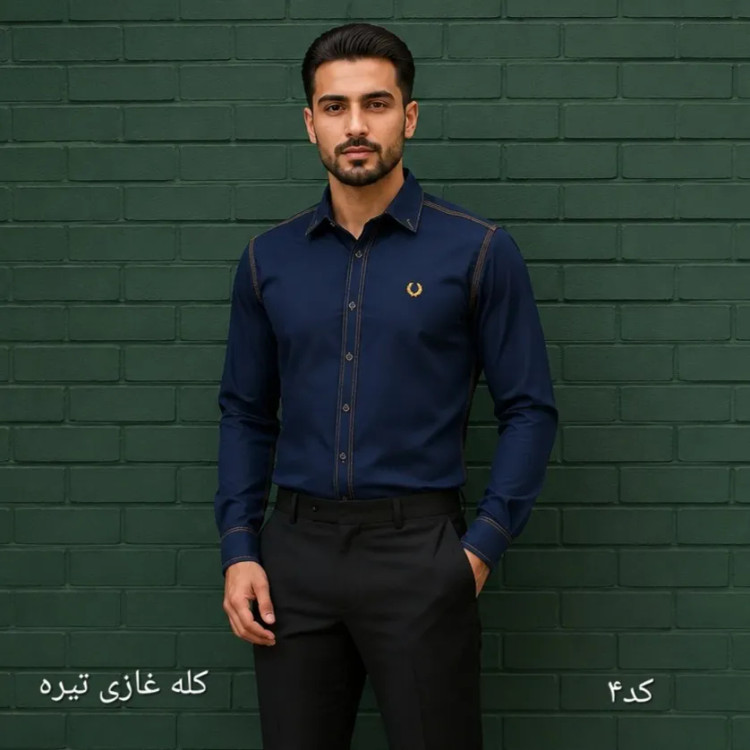 پیراهن مردانه بنگال کشی اندامی آستین بلند در رنگبندی متنوع (2)