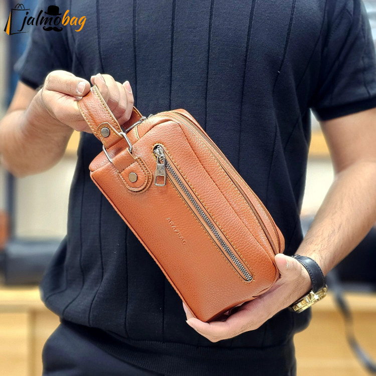 کیف دستی مردانه چرمی شوزبگ دو خانه چرم صنعتی خارجی (2)