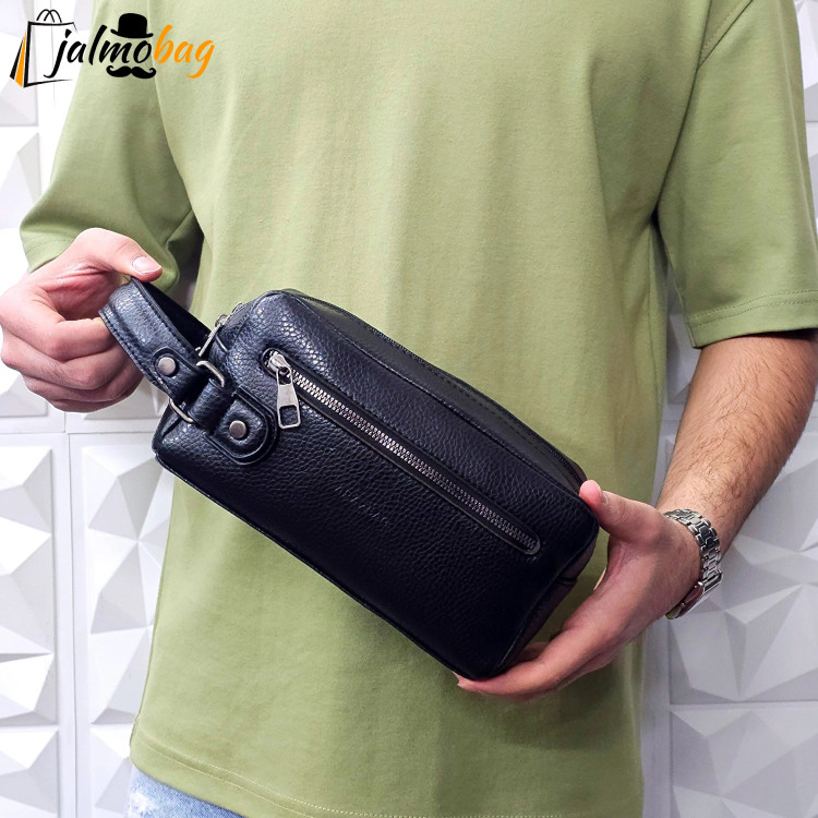 کیف دستی مردانه چرمی شوزبگ دو خانه چرم صنعتی خارجی (2)