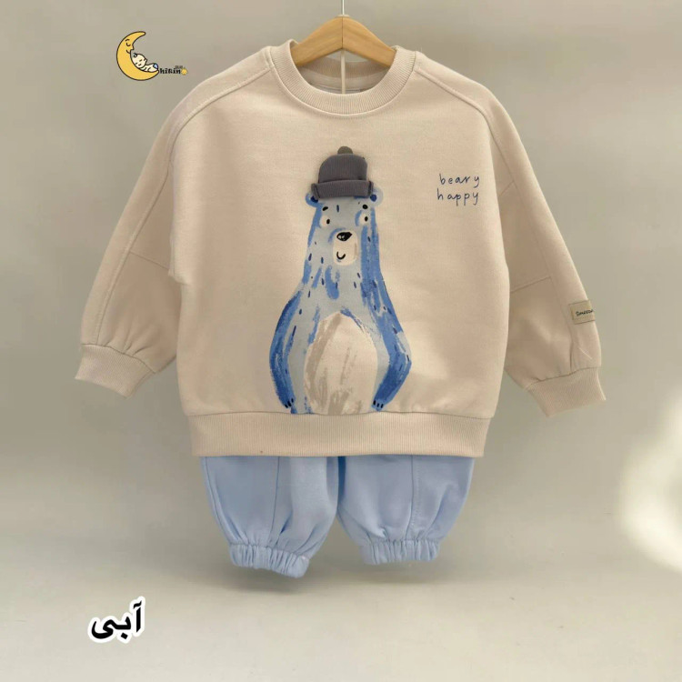 ست دورس و شلوار توکرکی زمستانی بچگانه طرح سیمپسون مناسب 18 ماه تا 4 سال (2)