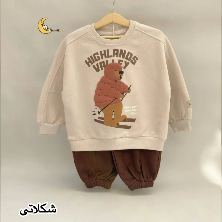 ست دورس و شلوار توکرکی زمستانی بچگانه طرح سیمپسون مناسب 18 ماه تا 4 سال (2)