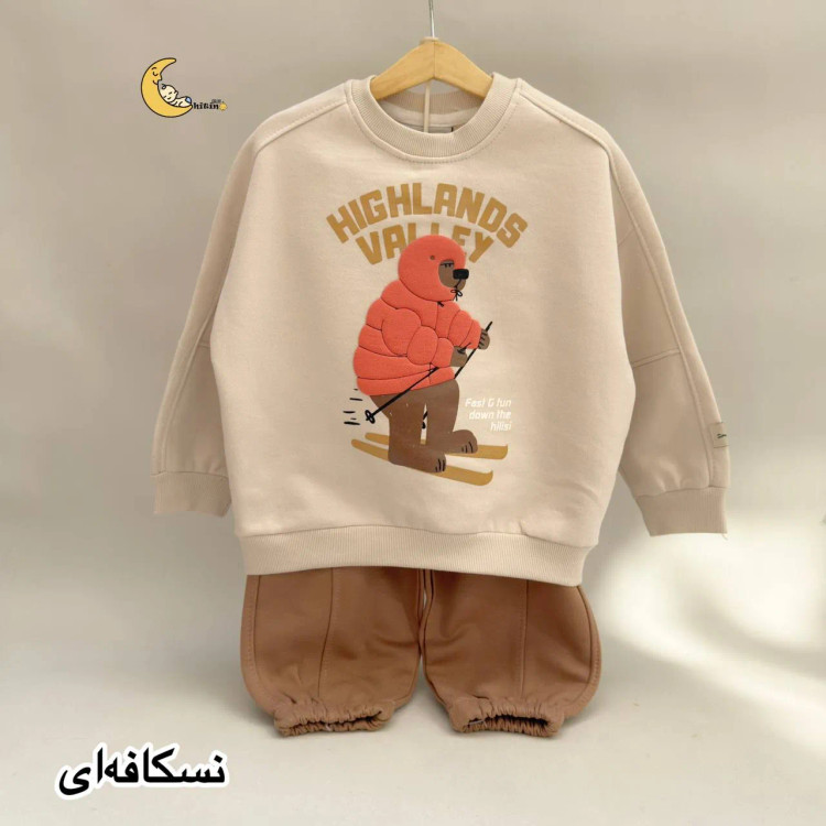 ست دورس و شلوار توکرکی زمستانی بچگانه طرح سیمپسون مناسب 18 ماه تا 4 سال (2)