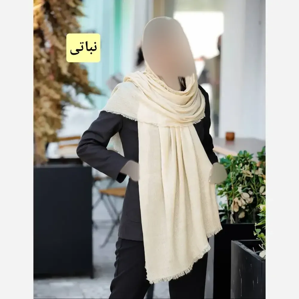 شال نخی ساده برشکا قواره 200 در 75 سانتیمتر (2)