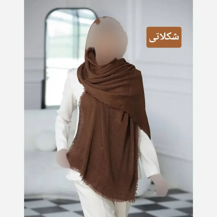 شال نخی ساده برشکا قواره 200 در 75 سانتیمتر (2)