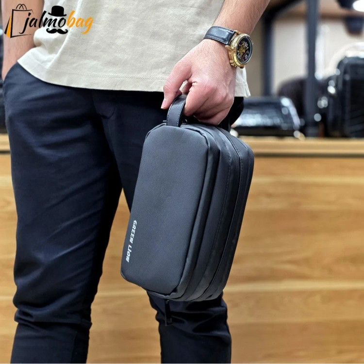 کیف دستی مردانه ضد آب گرین لاین جنس اسکین سیلیکونی ابعاد 13 در 23 سانتی متر (2)