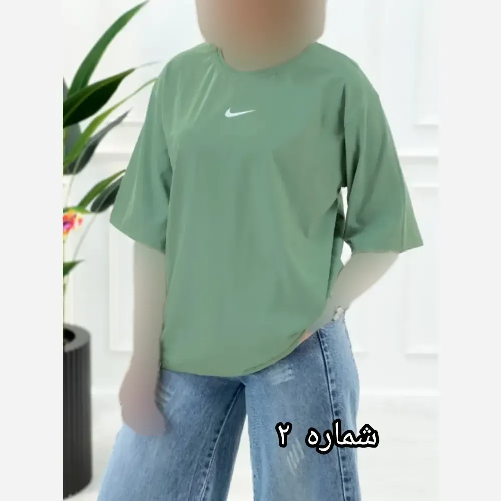 تیشرت باکسی لش زنانه سوپر پنبه قواره دار (2)