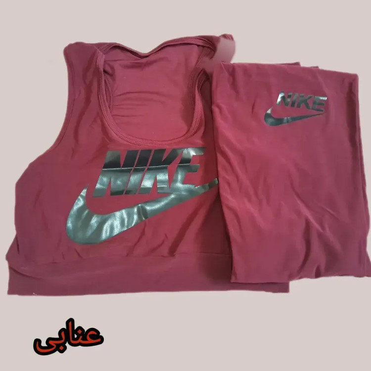 ست نیم تنه و ساپورت ورزشی زنانه جنس فیلامنت فول کش سایز 38 تا 48