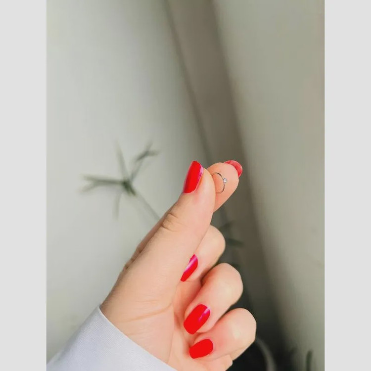 پیرسینگ فیک بینی استیل رنگ ثابت ضد حساسیت طرح رندوم