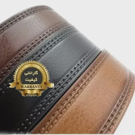 ست هدیه کیف و کمربند چرمی مردانه رابو با پشت چرم سوگو و سگک استیل