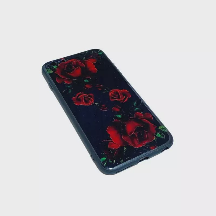 قاب گوشی موبایل اپل6پلاس-ایفون6پلاس-6s plus.مدل گل رز برجسته