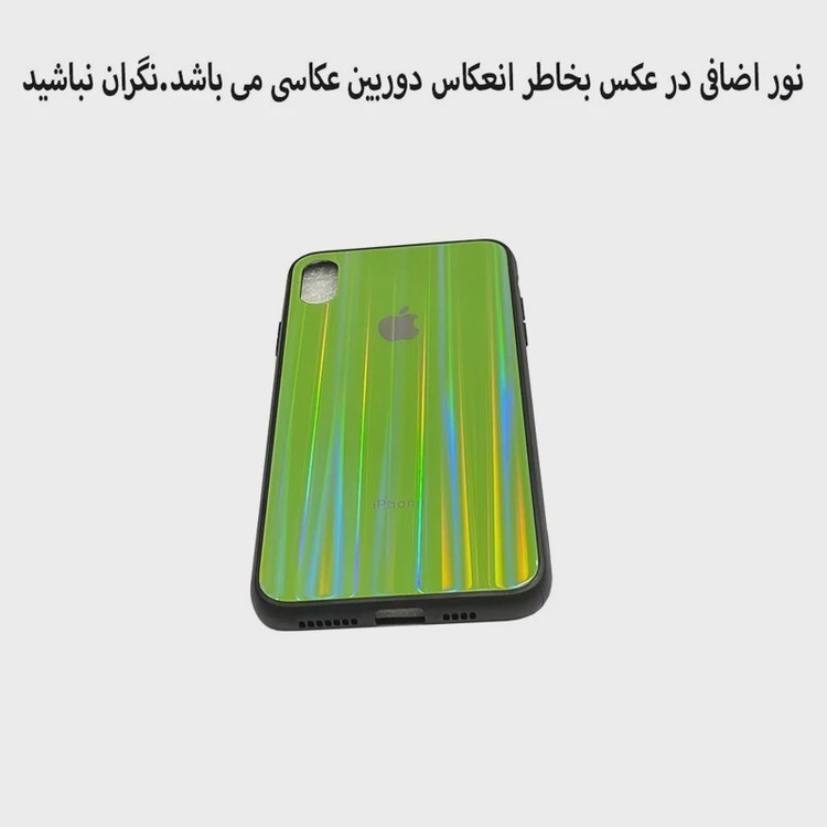 قاب موبایل اپلxs max-ایفونxs max.مدل پشت شیشه ای