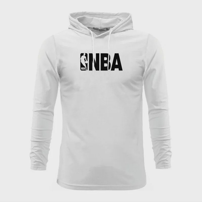 تیشرت آستین بلند کلاه دار طرح NBA مردانه جنس نخ اعلا سه رنگ