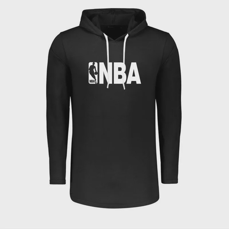 تیشرت آستین بلند کلاه دار طرح NBA مردانه جنس نخ اعلا سه رنگ