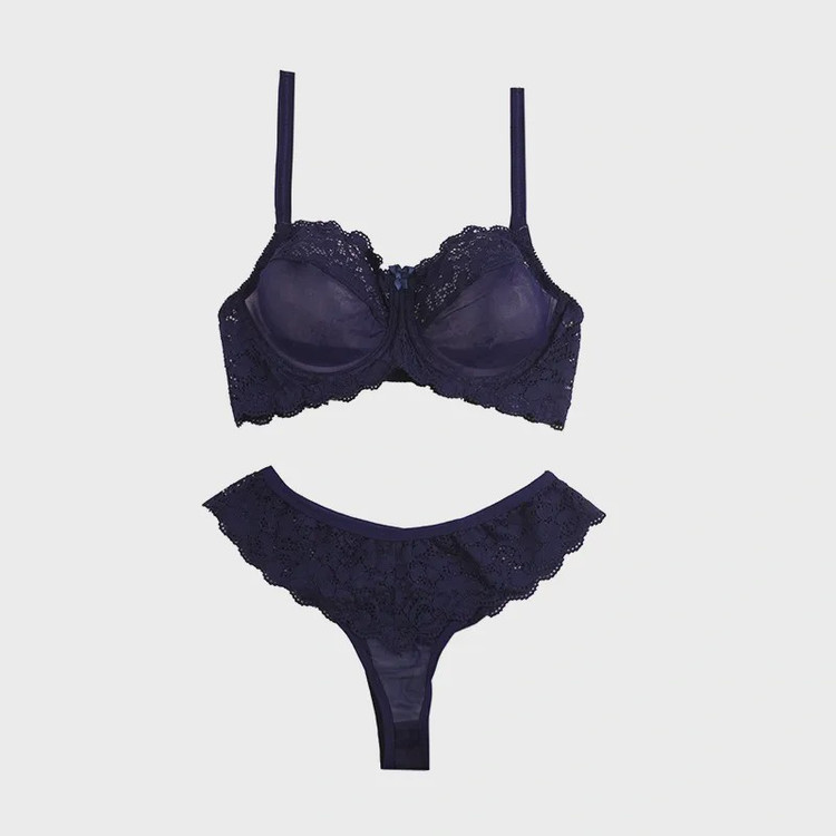 ست شورت و سوتین دانتل فنردار لامبادا فانتزی شارمین سایز 75 80 85 90