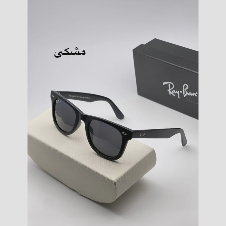عینک ویفری پلاریزه ریبن شیشه سنگ سایز 54 مدل RB2140 لنز UV400