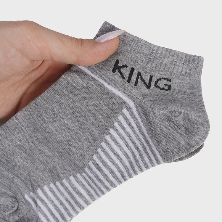 جوراب مچی مردانه نخی فری سایز راه راه KING