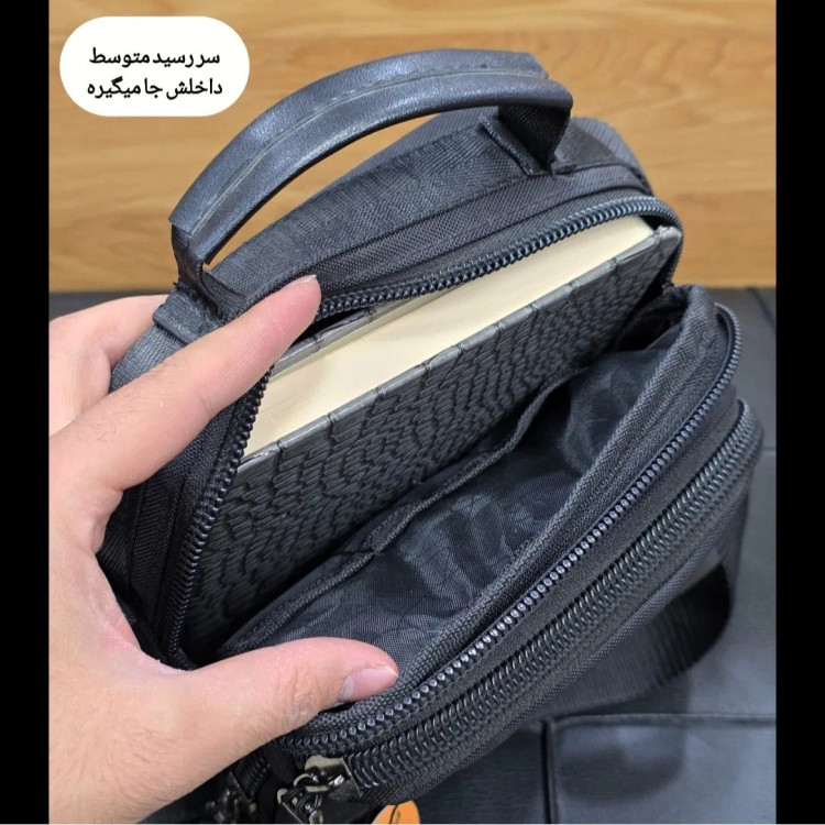 کیف دوشی دستی اسپرت برزنتی پارچه ای خارجی جیب دار (2)