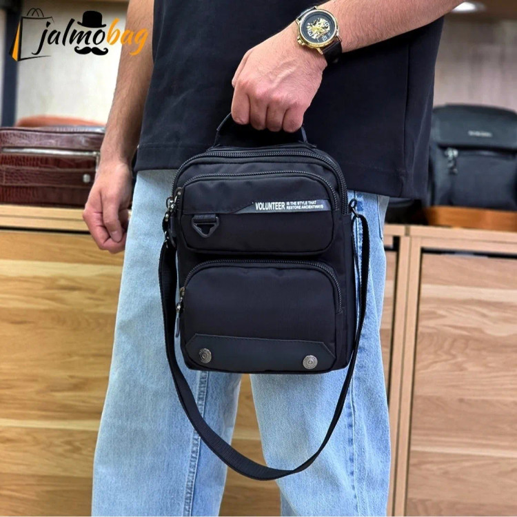 کیف دوشی دستی اسپرت برزنتی پارچه ای خارجی جیب دار (2)