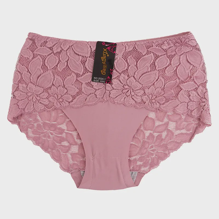 شورت اسلیپ زنانه دانتل و لیزری بغل پهن سایز 2XL 3XL 4XL