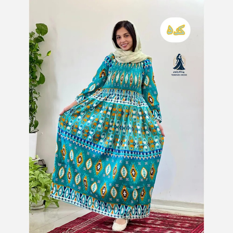 ساحلی کریشه هندی نخ وارداتی فری سایز کش دوزی شده (2)
