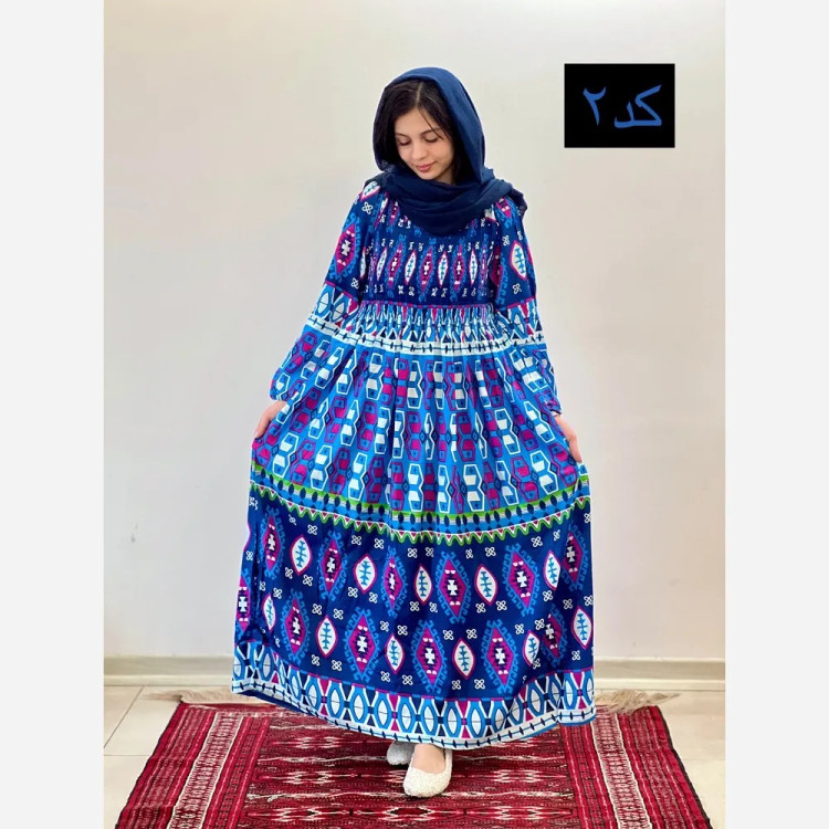 ساحلی کریشه هندی نخ وارداتی فری سایز کش دوزی شده (2)
