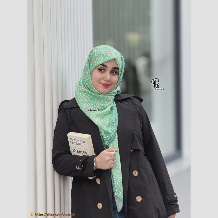 روسری نخی کاستوم طرح صوفیا قواره 110