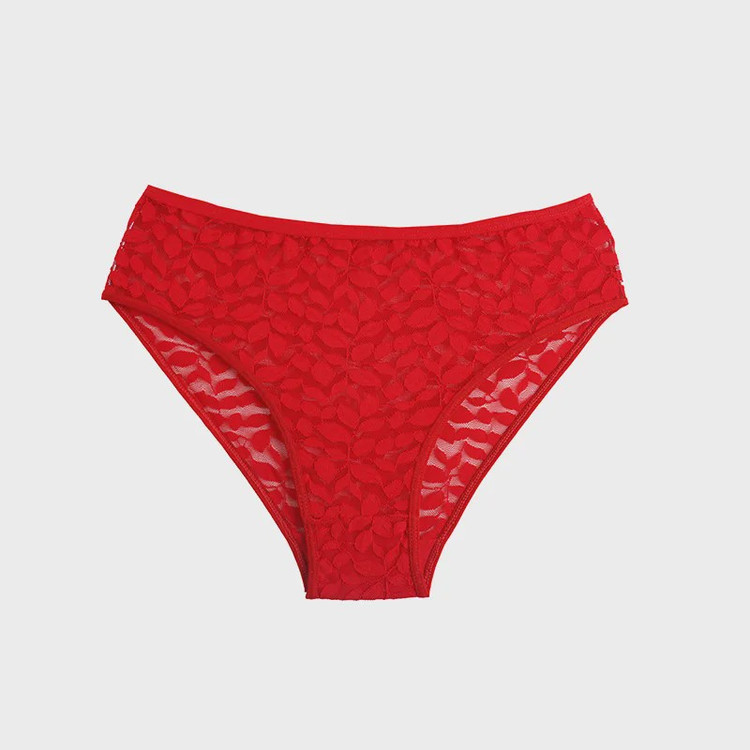 شورت اسلیپ زنانه گیپور طرح برگ سایز XL و XXL
