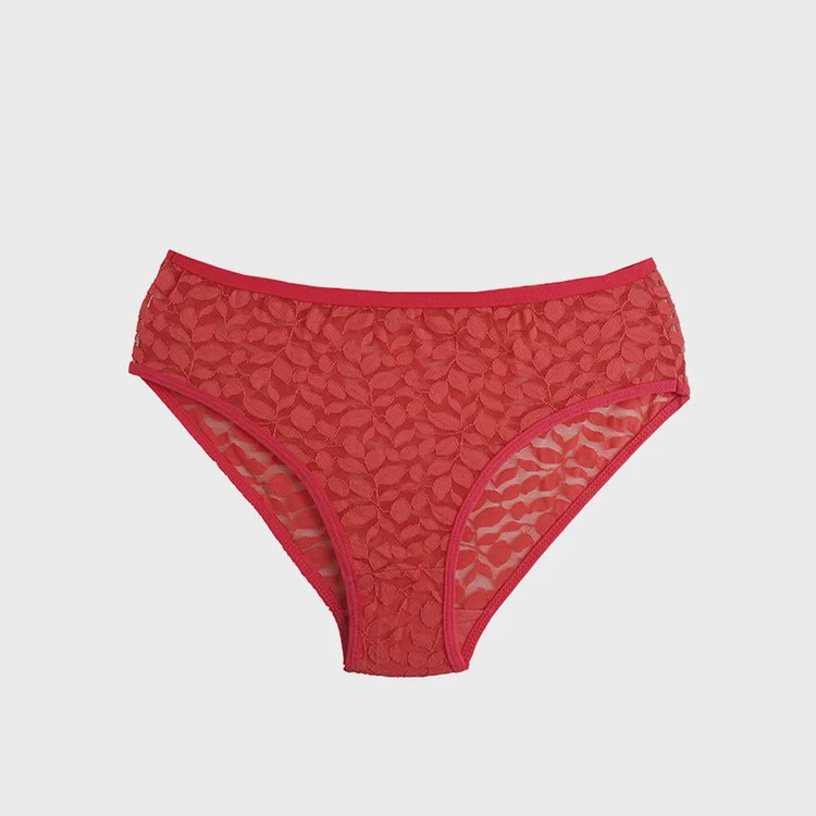 شورت اسلیپ زنانه گیپور طرح برگ سایز XL و XXL