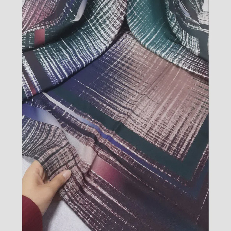 روسری نخی طرح ژینوس رنگ کاربردی زنانه