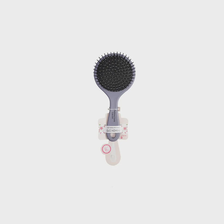برس مو گرد فانتزی فشن کمب FASHION COMB عدم کشیدن مو بدنه محکم خوش دست طول 21 عرض 10