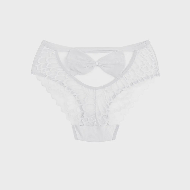 شورت زنانه پشت پاپیون گیپور طاووسی بانوسایز free size