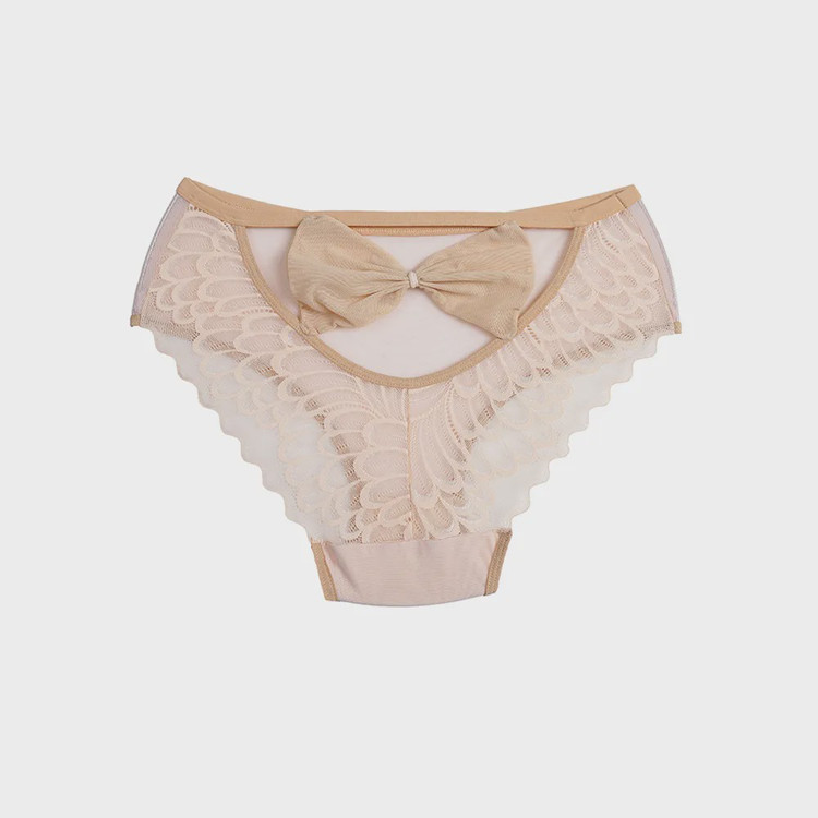 شورت زنانه پشت پاپیون گیپور طاووسی بانوسایز free size