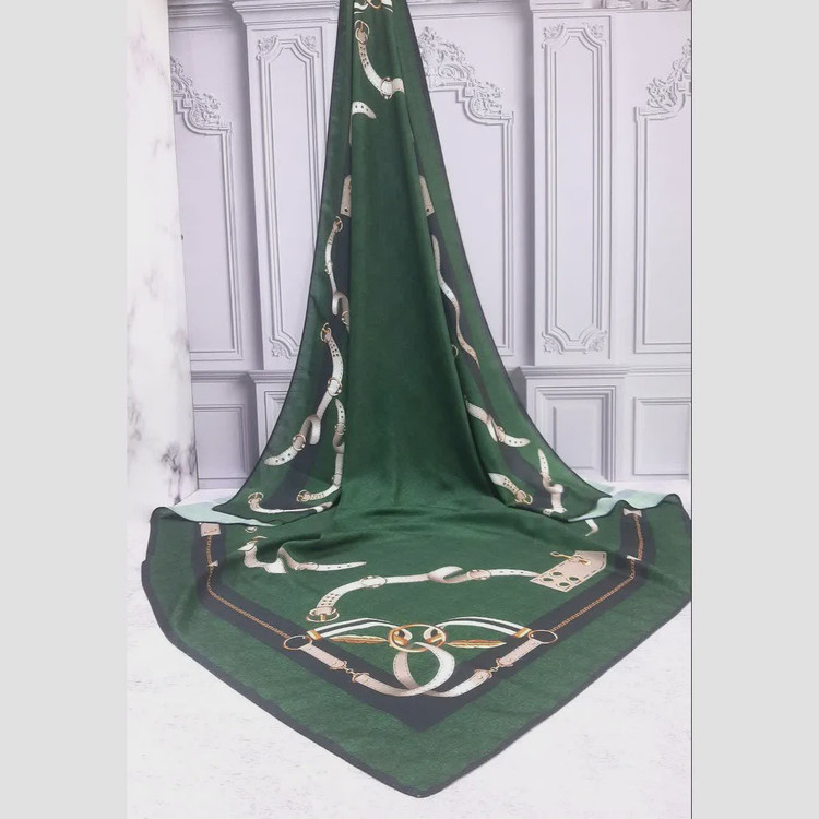 روسری نخ کاستوم طرح دیانا طوسی قواره بزرگ 140 سانتیمتر سیتو