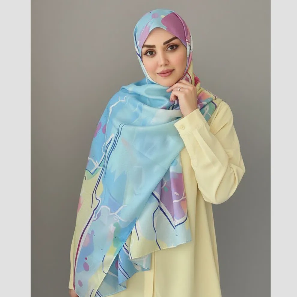 شال نخ کاستوم رکسانا عرض 70 طول 2 متر
