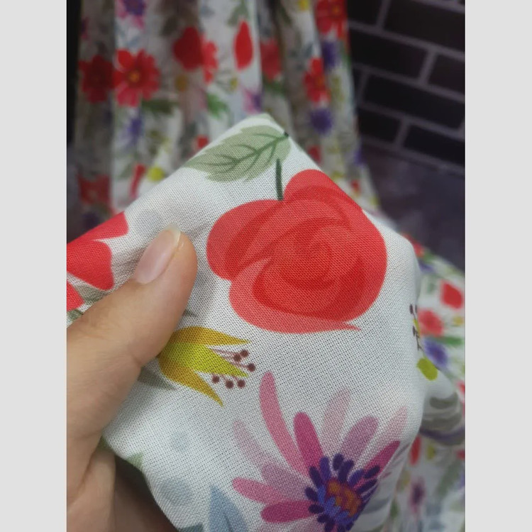 روسری مجلسی طرح گلناز قواره بزرگ 140 سانتیمتر نخ کاستوم سیتو