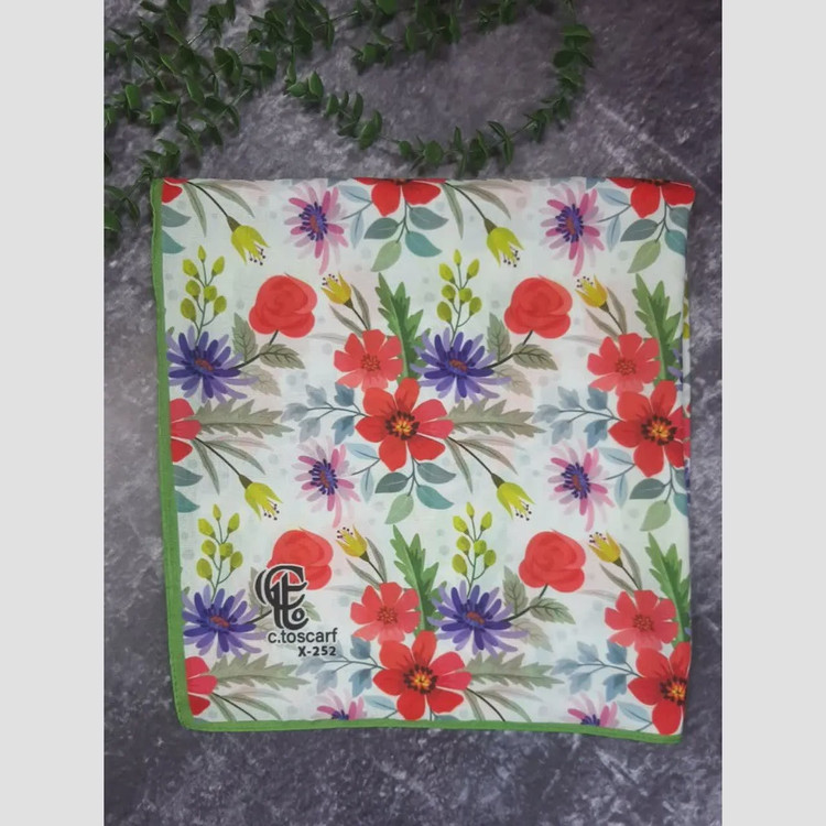 روسری مجلسی طرح گلناز قواره بزرگ 140 سانتیمتر نخ کاستوم سیتو