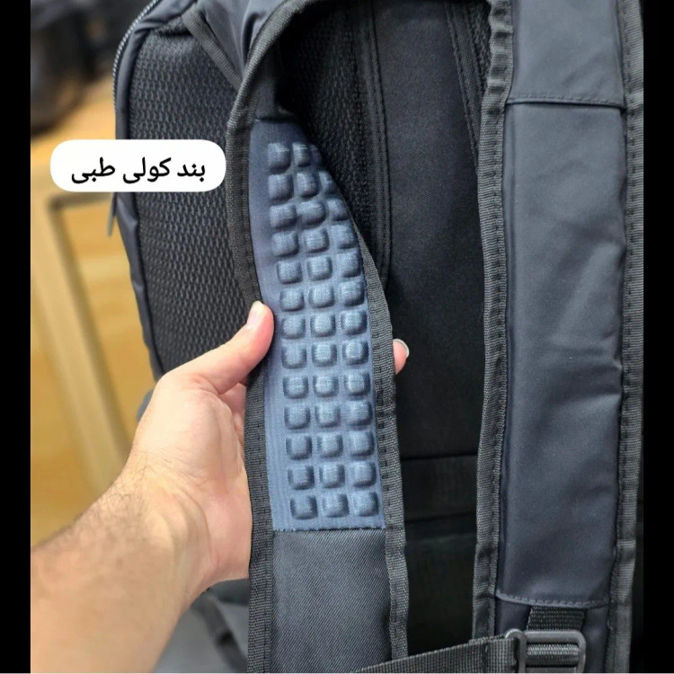 کوله پشتی دانشجویی و دبیرستانی اکولاک پارچه ریپس کرهای وارداتی ضد تعریق سه خونه دارای جای لپ تاپ (2)