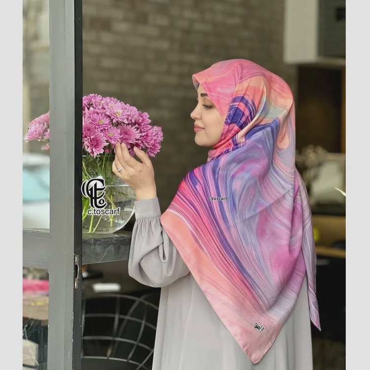 روسری طرح آلما نخ کاستوم سایز 140