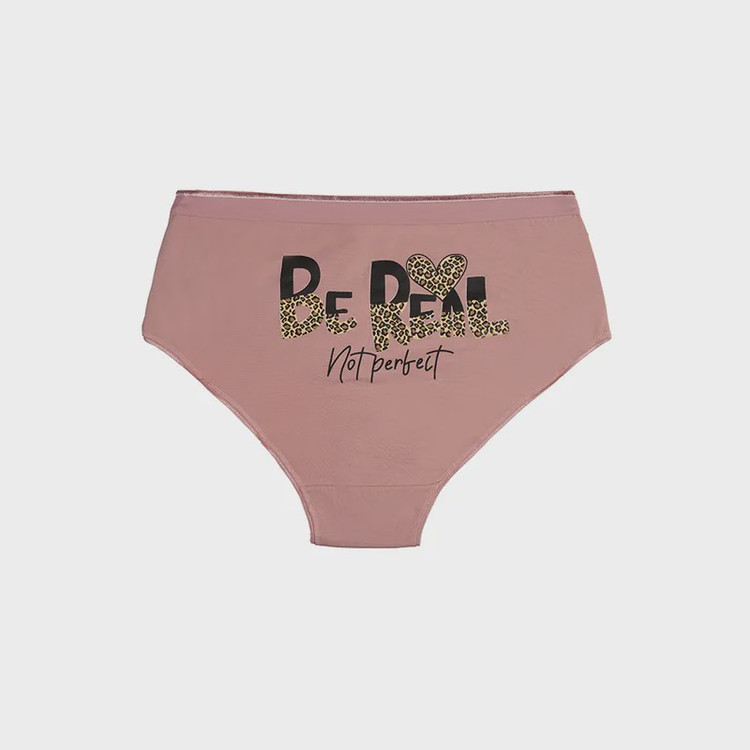 شورت زنانه اسلیپ پشت چاپی طرح bereal برند نارین سایز 2XL نخ و پنبه