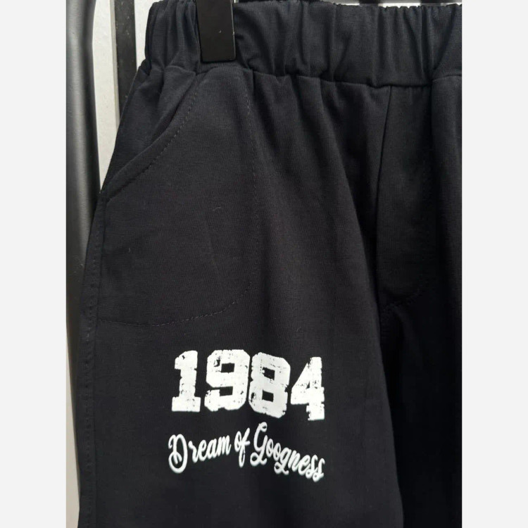 ست تیشرت و شلوارک پسرانه طرح 1984 جنس پنبه لاکرا (2)
