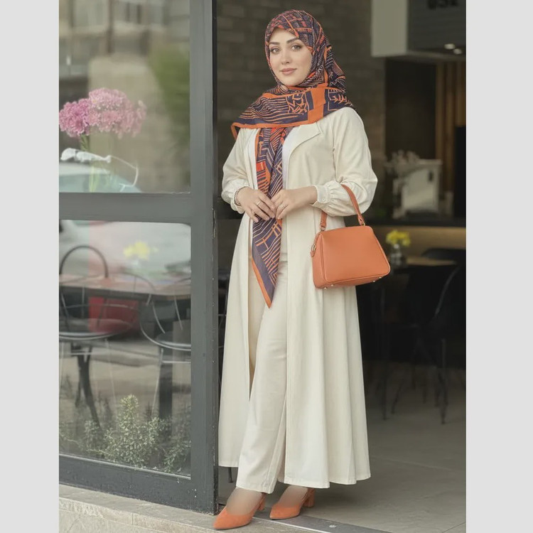 روسری نخ کاستوم طرح خاتون زنانه