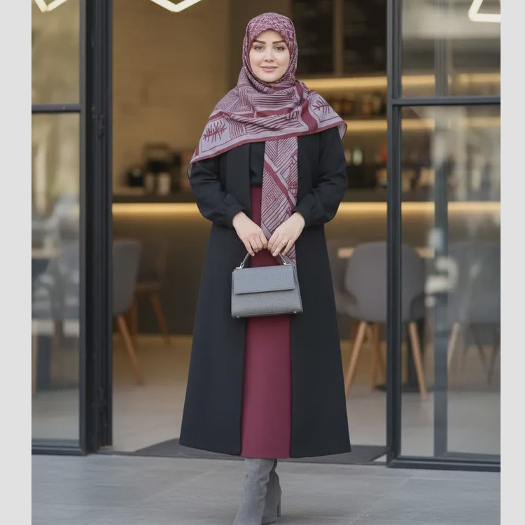 روسری نخ کاستوم طرح خاتون زنانه